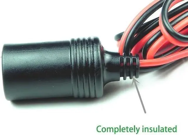 Alt view image 4 of 7 - 50A Battery Clamps Terminal Clip-on Car To Cigarette Lighter