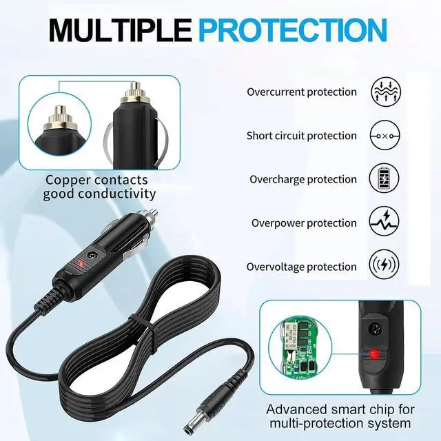 Alt view image 5 of 7 - 12V 5A DC Car Plug Adapter