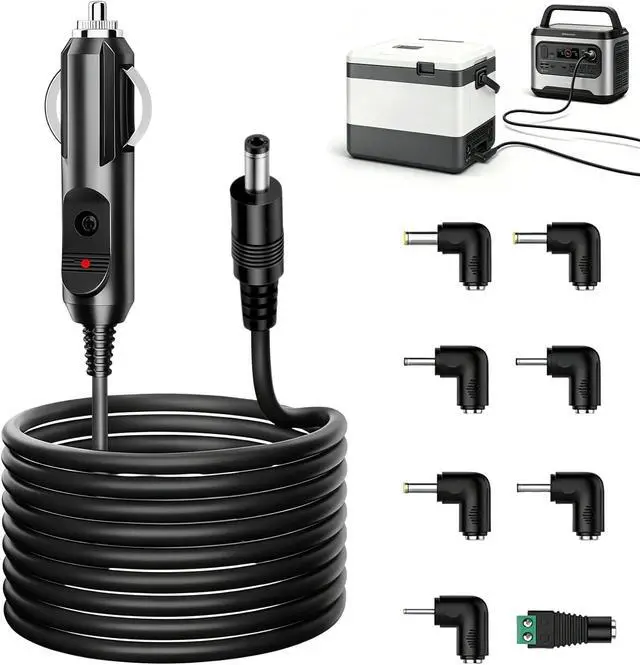 Alt view image 7 of 7 - DC 12V 3A Car Charger Power Cord