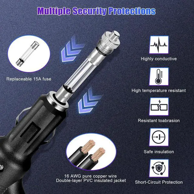 Alt view image 4 of 7 - 12v/24v Extension Lead for Car