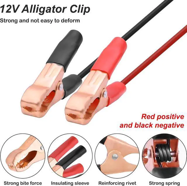 Alt view image 2 of 7 - Cigarette Lighter Socket with Battery Alligator Clip