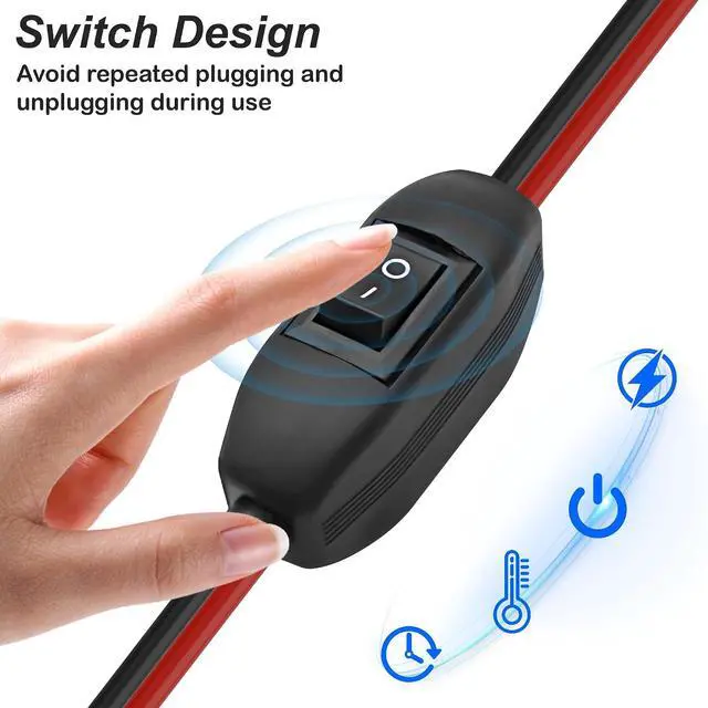Alt view image 4 of 7 - Cigarette Lighter Socket with Battery Alligator Clip
