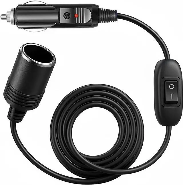 Main image of Car Cigarette Lighter Extension Cable with ON/OFF Switch