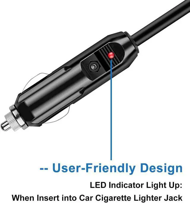 Alt view image 4 of 7 - Cigarette Lighter Extension Cord 10ft 8A