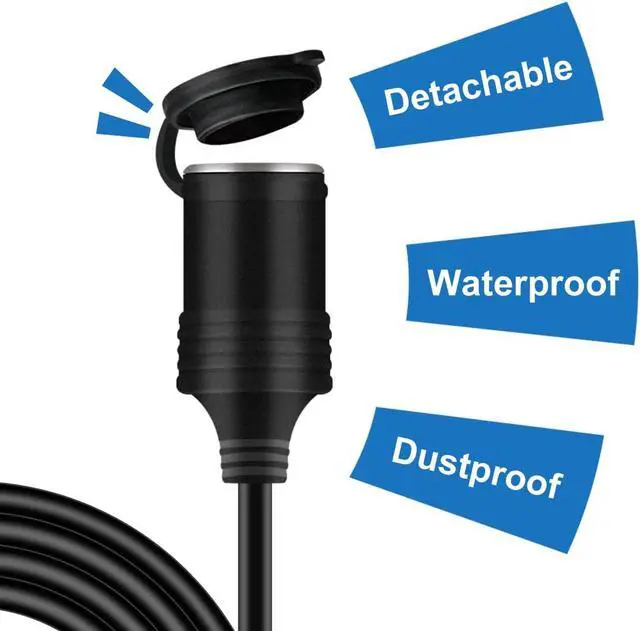 Alt view image 5 of 7 - Cigarette Lighter Extension Cord 10ft 8A