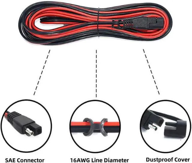Alt view image 6 of 7 - 10FT/3M Car Cigarette Lighter Extension Cord