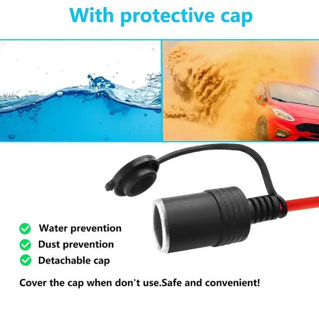 Alt view image 4 of 7 - 14AWG Car Cigarette Lighter Extension Cord
