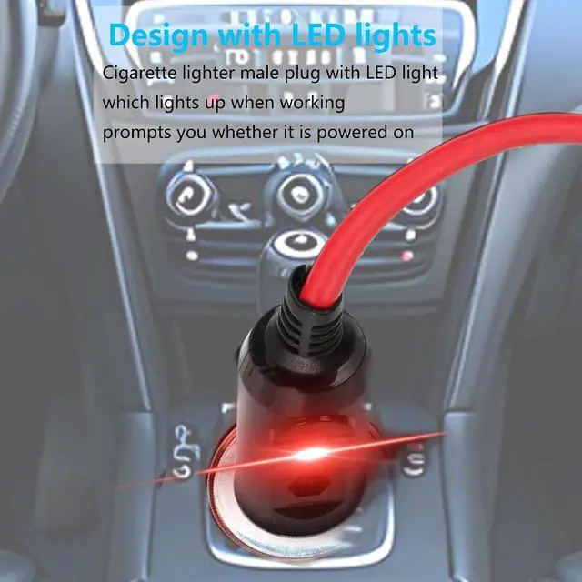 Alt view image 2 of 7 - 14AWG Car Cigarette Lighter Extension Cord