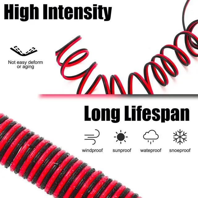 Alt view image 4 of 7 - 4.9FT 12V/24V Heavy Duty Cigarette Lighter Extension Cable 16AWG