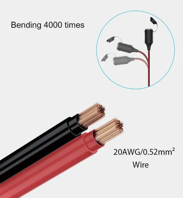 Alt view image 4 of 7 - Car Lighter Extension Cord Cigarette Charger Extension Lead Car