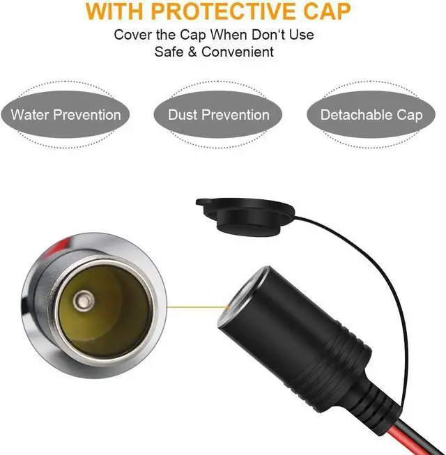 Alt view image 6 of 7 - Car Cigarette Lighter Extension Cord