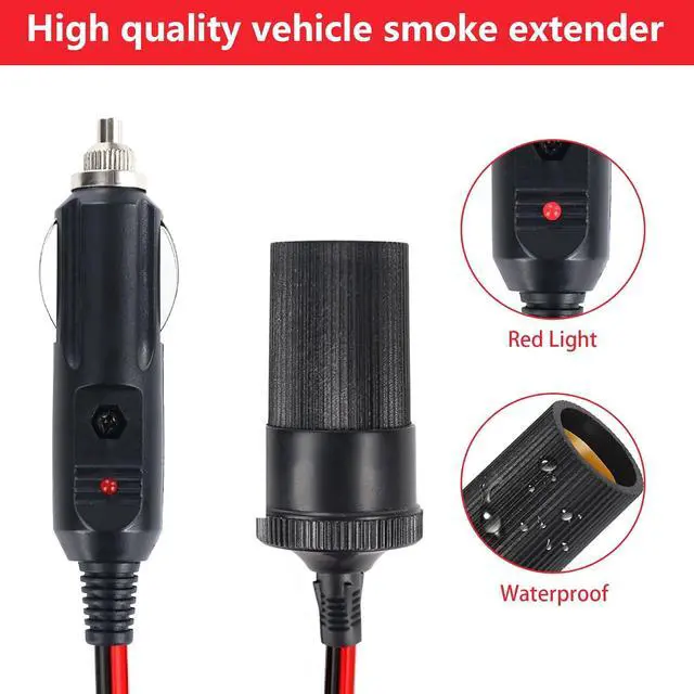 Alt view image 6 of 7 - 16FT/5M Car Cigarette Lighter Extension Cord