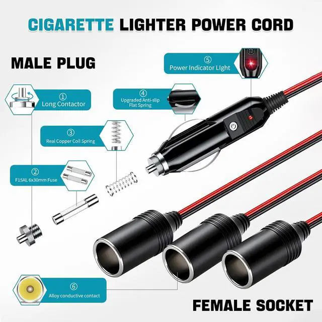 Alt view image 2 of 6 - Car Cigarette Lighter Socket