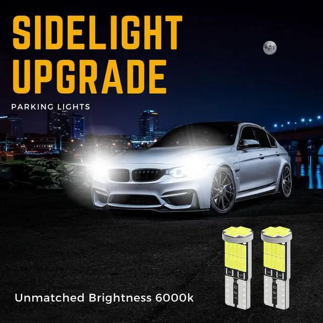 Alt view image 7 of 7 - 10 Pack 501 Led Bulbs 26 Smd Xenon White Car Led Interior Lights