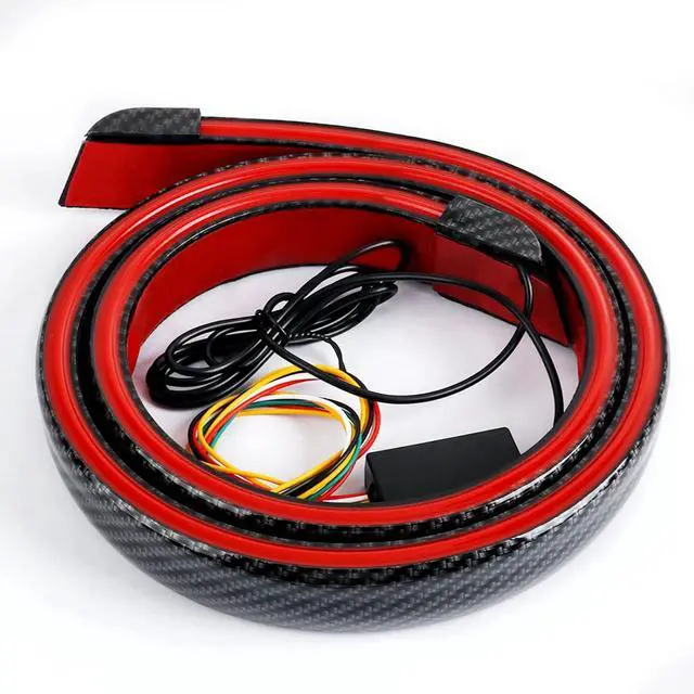 Alt view image 3 of 7 - Light up Car Spoiler Universal Exterior Rear Roof Spoiler Tail Wing