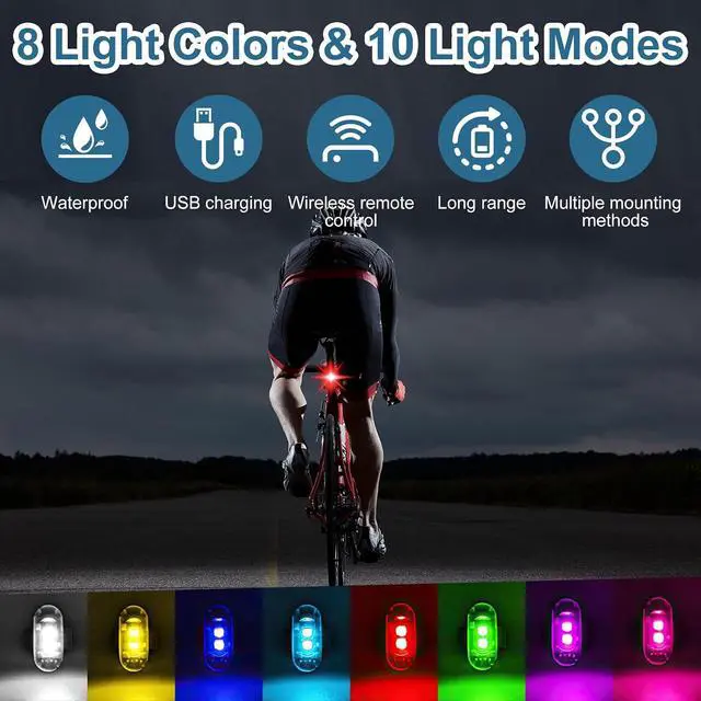 Alt view image 3 of 6 - 4PCS LED Car Strobe Lights with Remote Control
