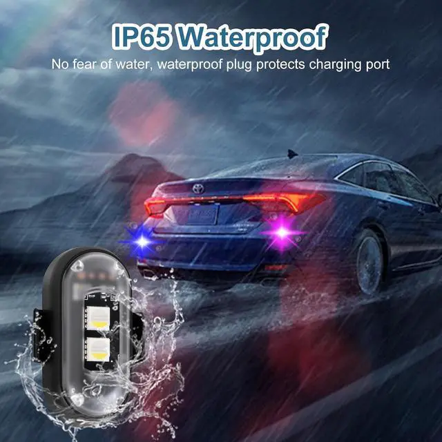 Alt view image 5 of 6 - 4PCS LED Car Strobe Lights with Remote Control