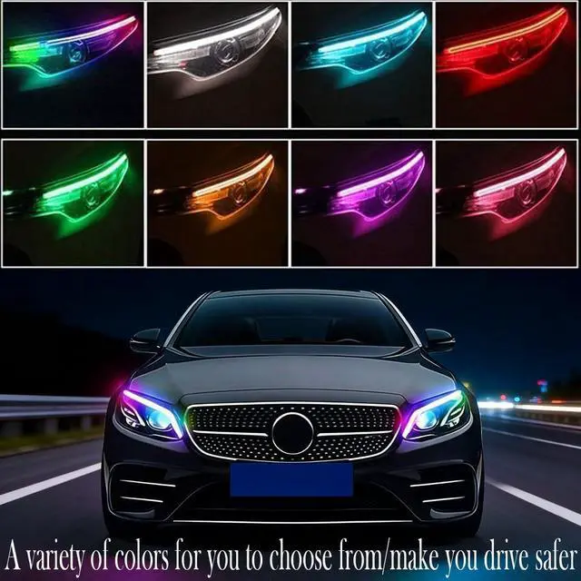 Alt view image 7 of 7 - Car Headlights LED Strip Turn Signal