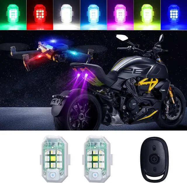 Main image of 7 Colors Wireless LED Strobe Lights with Remote