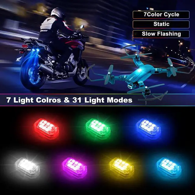 Alt view image 2 of 7 - 7 Colors Wireless LED Strobe Lights with Remote