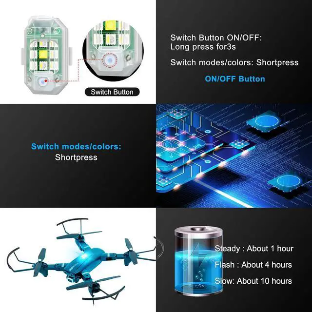 Alt view image 3 of 7 - 7 Colors Wireless LED Strobe Lights with Remote