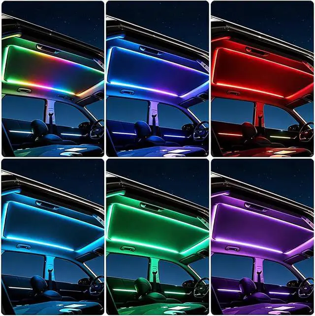 Alt view image 6 of 7 - Dreamcolor Acrylic Interior Car LED Bar Light