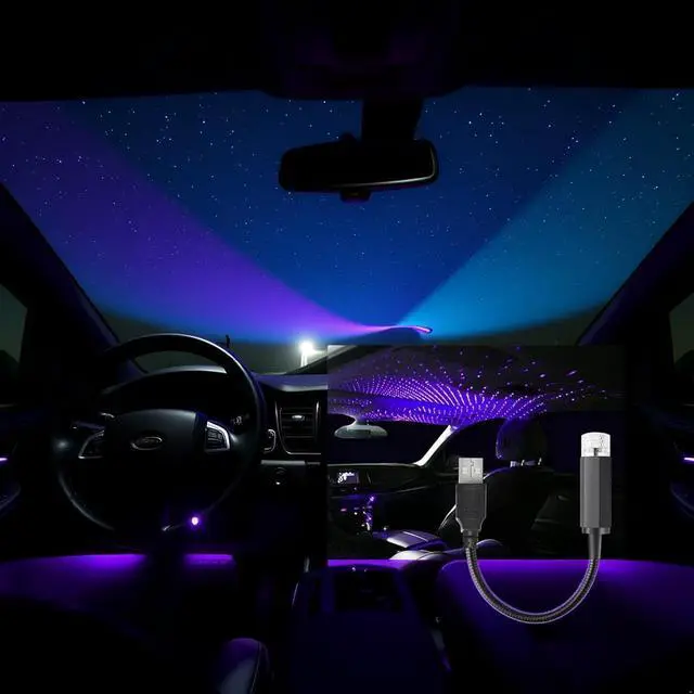 Alt view image 5 of 7 - Blue USB Star Projector Night Light