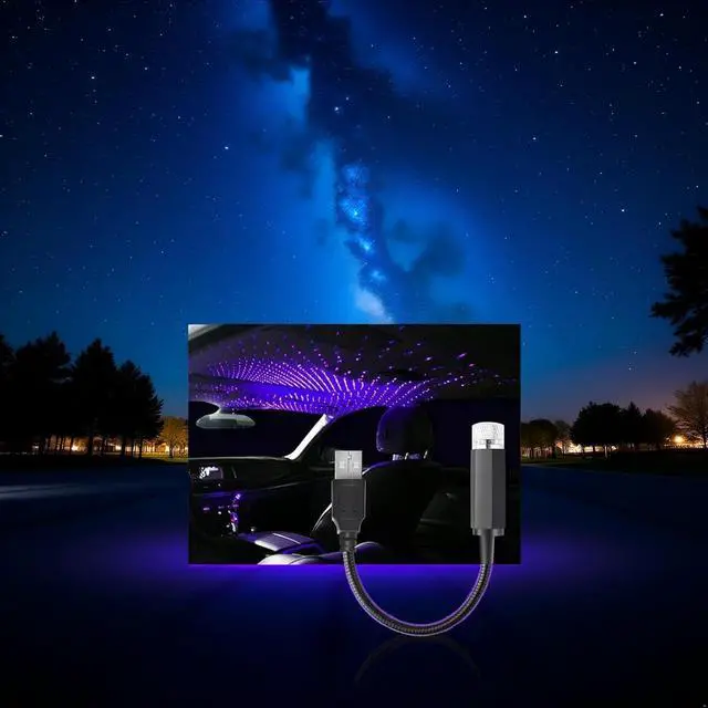 Alt view image 6 of 7 - Blue USB Star Projector Night Light