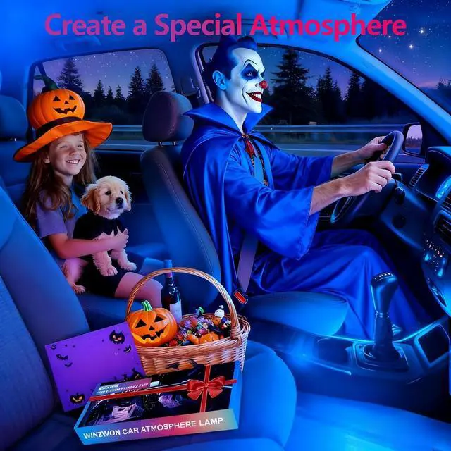 Alt view image 6 of 7 - LED Interior Car Lights USB Atmosphere Strip APP Control