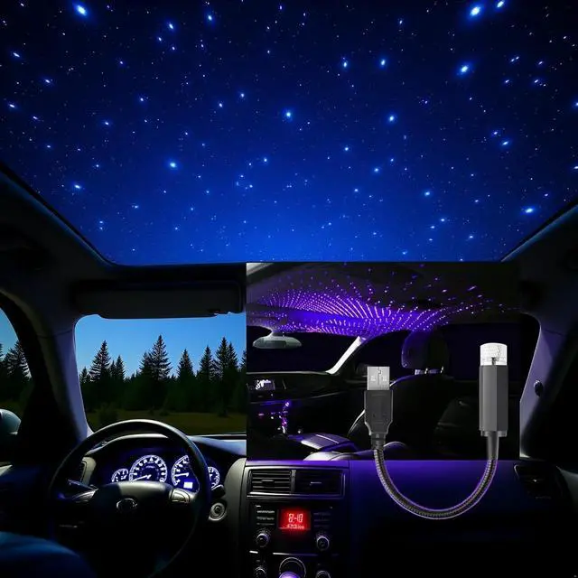 Alt view image 4 of 7 - Blue USB Star Projector Night Light