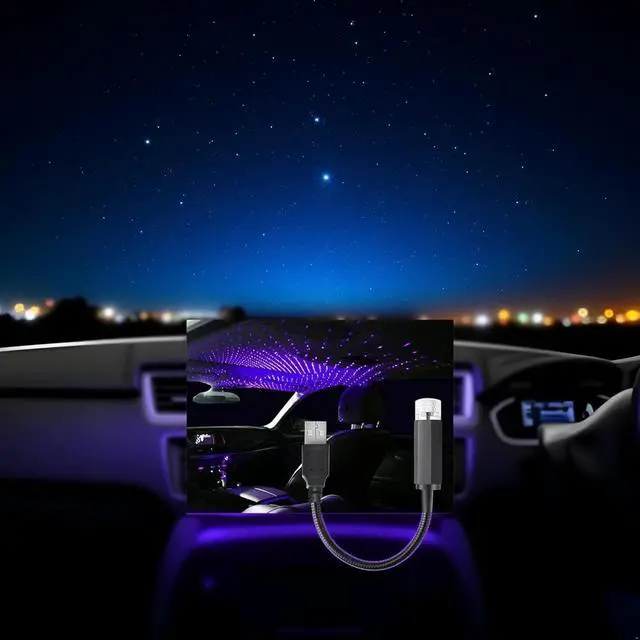 Alt view image 3 of 7 - Blue USB Star Projector Night Light