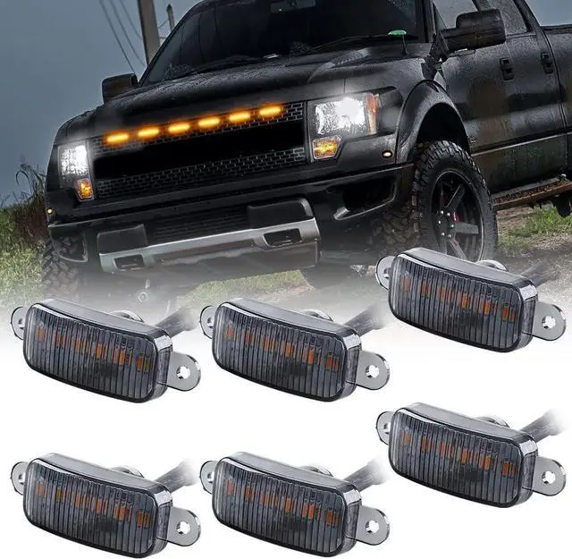 Main image of 12W 4-LED Amber Front Grille Lights