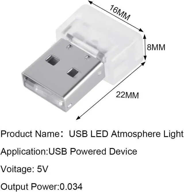Alt view image 4 of 7 - USB Car Ambient Lighting
