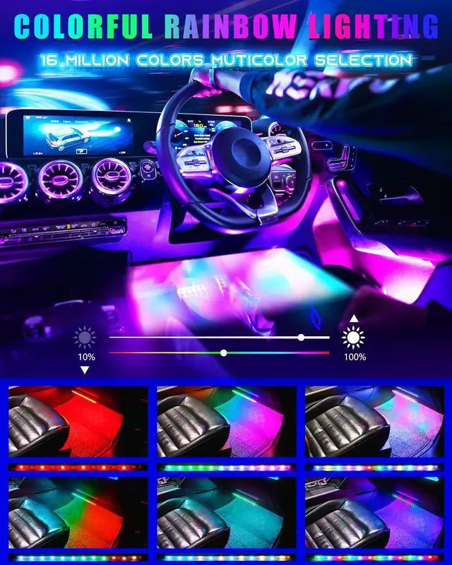 Alt view image 4 of 7 - Car Underglow Lights Led Strip for Cars USB with App Control