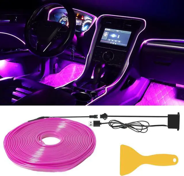 Main image of El Wires Car Interior LED Strip Light 5m/16ft Neon Light