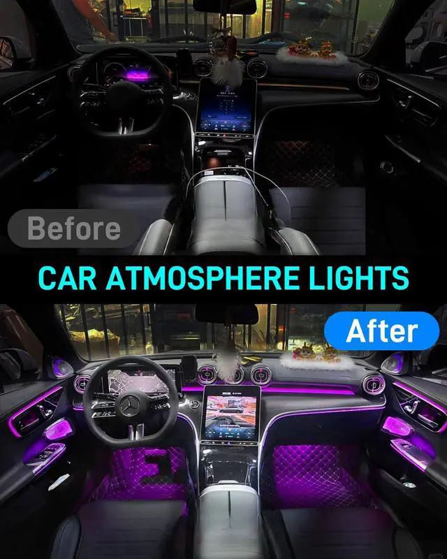 Alt view image 5 of 7 - El Wire Car LED Interior Strip Dash Lights Strip LED Trim Lights