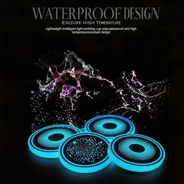 Alt view image 3 of 7 - LED Car Coasters