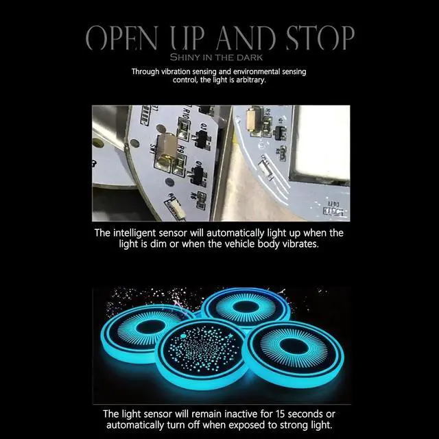 Alt view image 4 of 7 - LED Car Coasters
