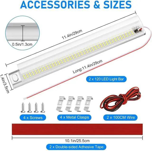 Alt view image 6 of 7 - 12V LED Interior Light Bar
