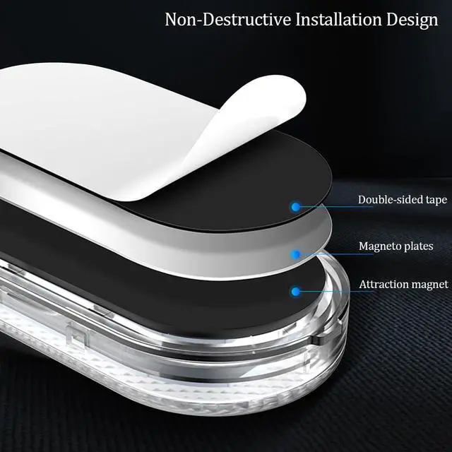 Alt view image 2 of 7 - 4 PCS Car Led Lights Interior with Remote Control