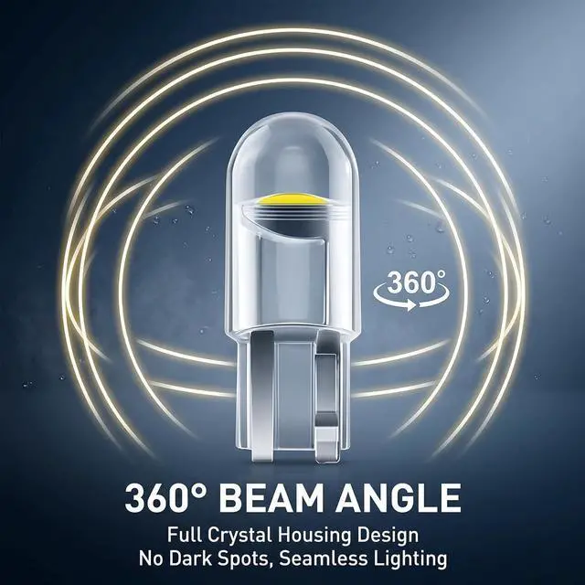 Alt view image 4 of 6 - 501 T10 W5W LED Bulbs Clear