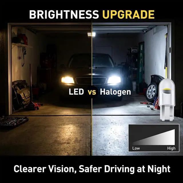 Alt view image 5 of 6 - 501 T10 W5W LED Bulbs Clear