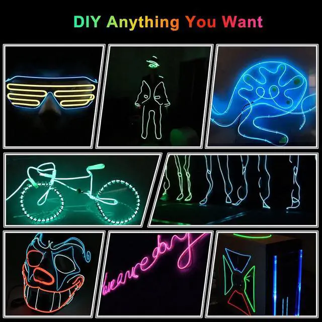 Alt view image 7 of 7 - EL Wire Car LED Interior Strip Light