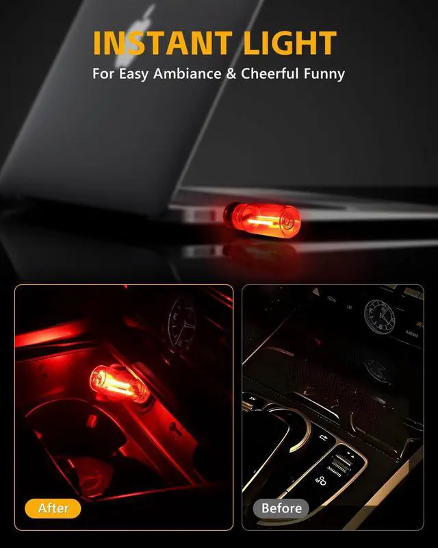 Alt view image 2 of 7 - 2 PCS Retro Car Night Lamps