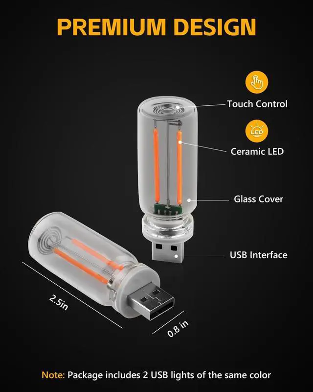 Alt view image 5 of 7 - 2 PCS Retro Car Night Lamps