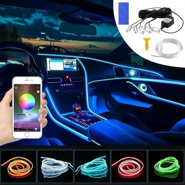 Alt view image 4 of 7 - Car LED Interior Strip Light