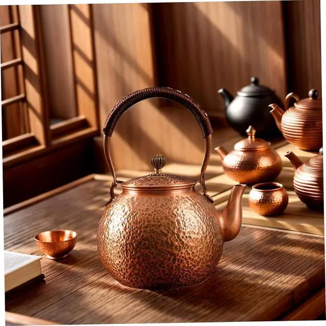 Alt view image 2 of 6 - Copper Tea Kettle Stovetop Teapot Thick