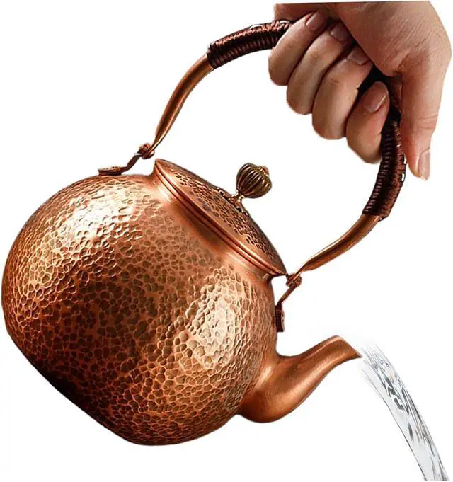 Alt view image 5 of 6 - Copper Tea Kettle Stovetop Teapot Thick