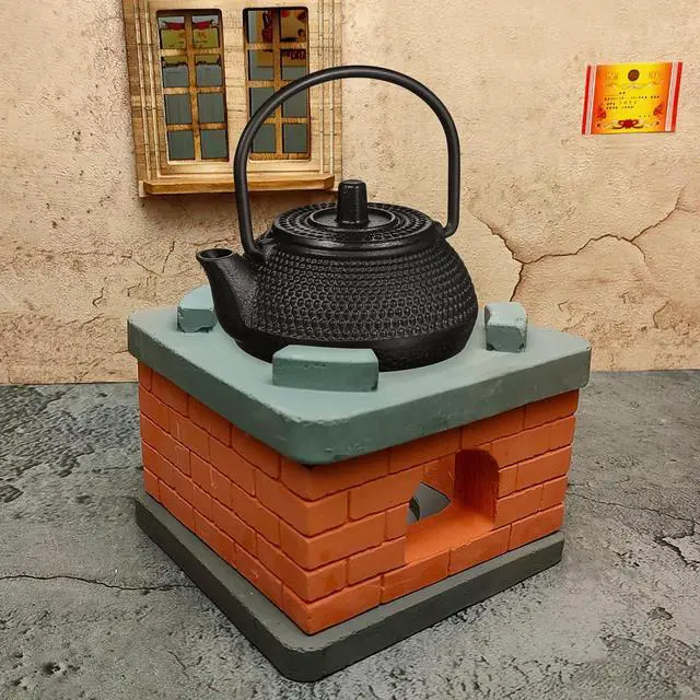 Alt view image 4 of 7 - Small Teapot Cast Iron Mini Tea Kettle Tabletop