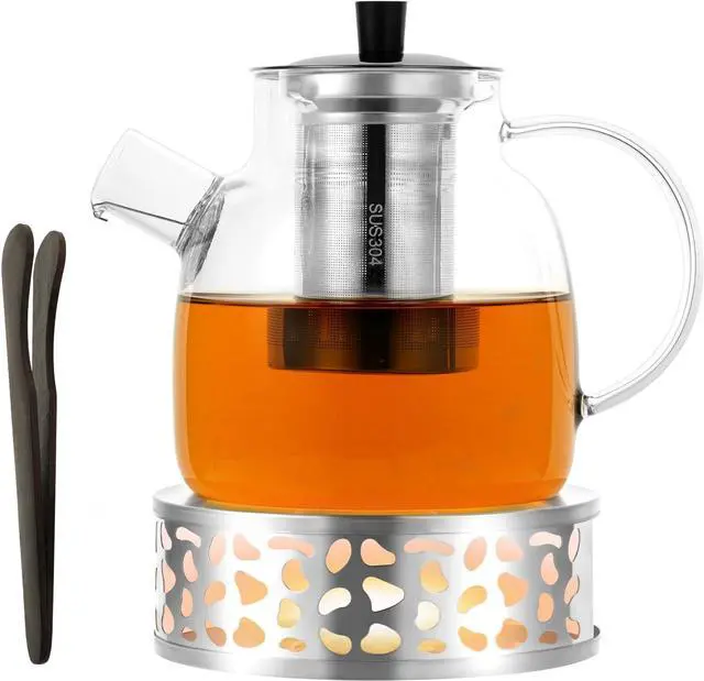 Main image of 1500ml Glass Teapot Borosilicate Glass Strainer Teapot